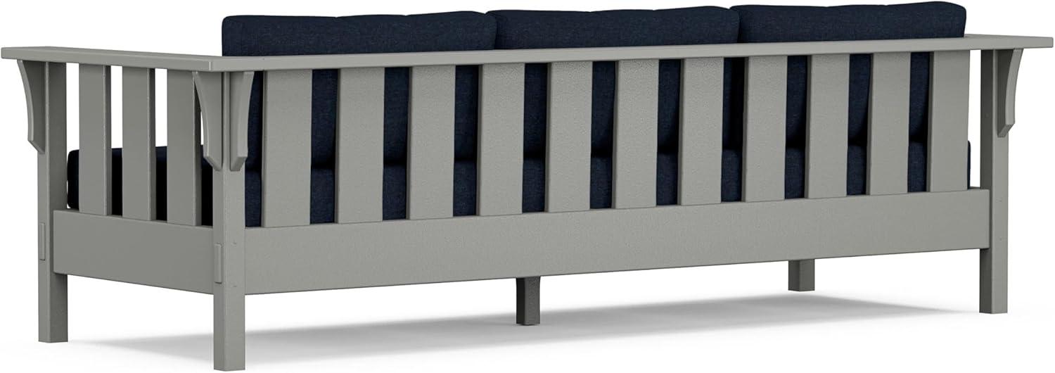 imageMartha Stewart by POLYWOOD Acadia 4Piece Deep Seating Set with Sofa in Slate Grey Ash CharcoalMarine Indigo
