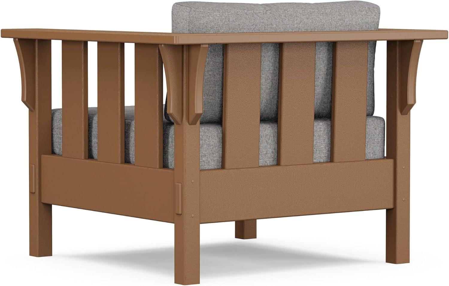 imageMartha Stewart by POLYWOOD Acadia 4Piece Deep Seating Set with Sofa in Teak Dune BurlapGrey Mist