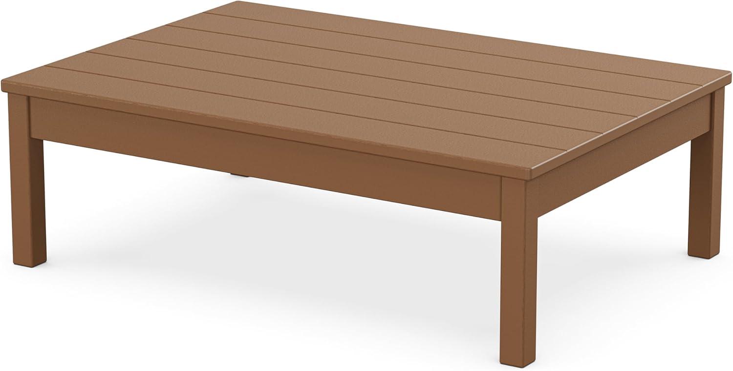 imageMartha Stewart by POLYWOOD Acadia 4Piece Deep Seating Set with Sofa in Teak Dune BurlapGrey Mist