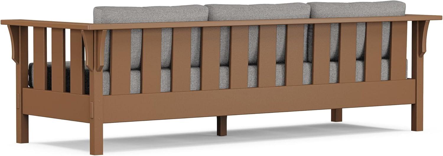 imageMartha Stewart by POLYWOOD Acadia 4Piece Deep Seating Set with Sofa in Teak Dune BurlapGrey Mist