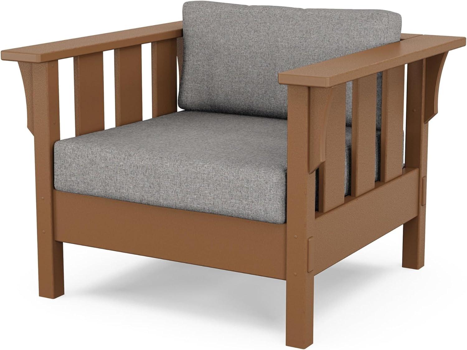 imageMartha Stewart by POLYWOOD Acadia 4Piece Deep Seating Set with Sofa in Teak Dune BurlapGrey Mist
