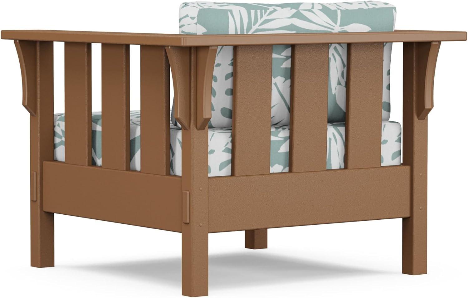 imageMartha Stewart by POLYWOOD Acadia 4Piece Deep Seating Set with Sofa in Teak Dune BurlapLeaf Glacier Spa