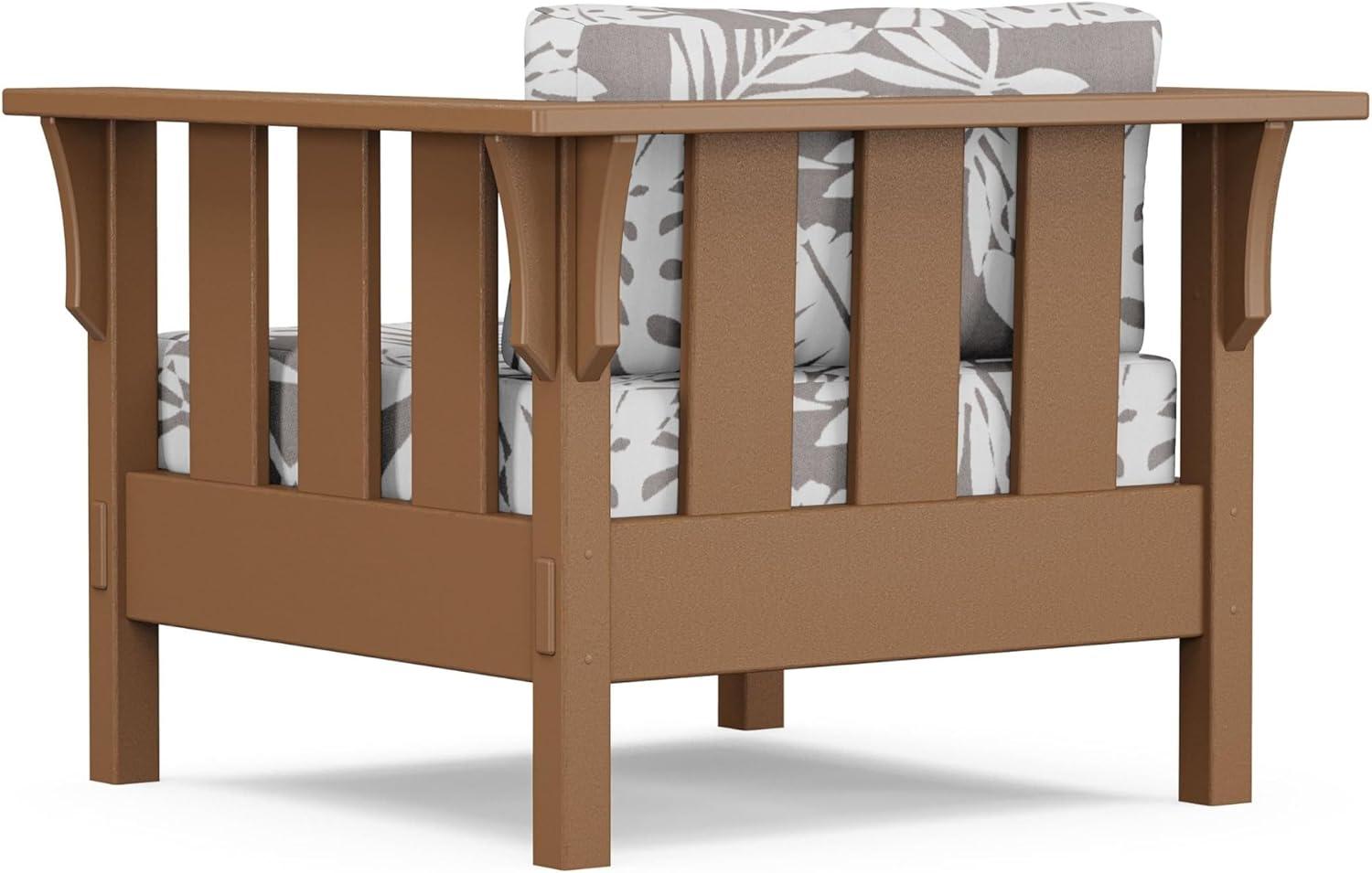 imageMartha Stewart by POLYWOOD Acadia 4Piece Deep Seating Set with Sofa in Teak Dune BurlapLeaf Grey Mist