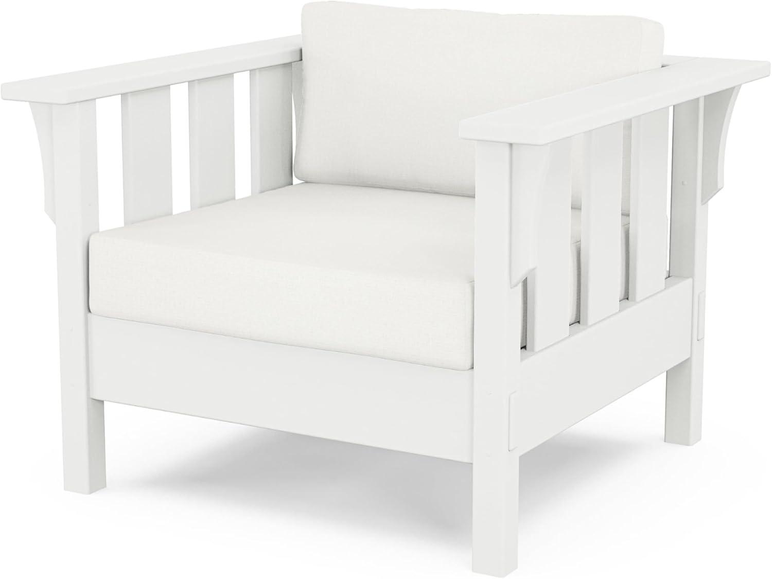 imageMartha Stewart by POLYWOOD Acadia 4Piece Deep Seating Set with Sofa in White Trellis Sky BlueNatural Linen