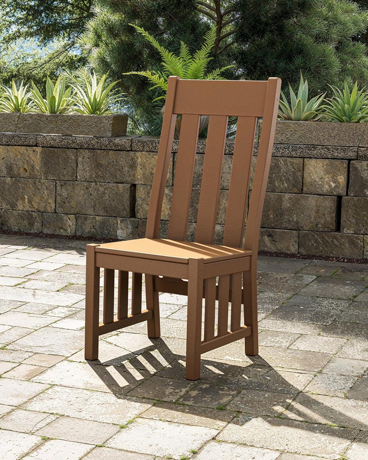 imageMartha Stewart by POLYWOOD Acadia Dining Side Chair in Slate GreySand