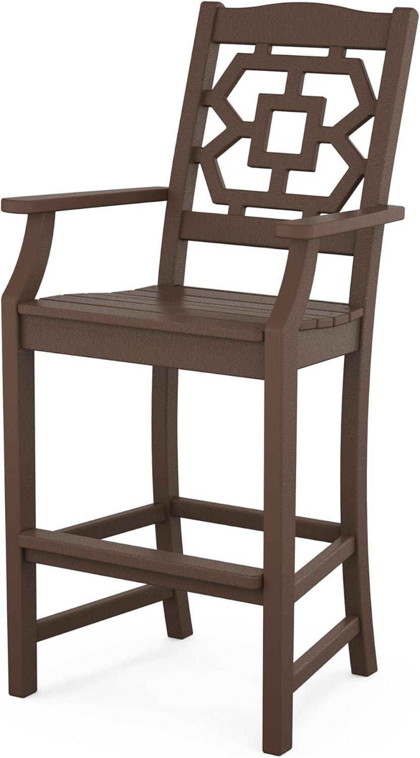 imageMartha Stewart by POLYWOOD Chinoiserie 3Piece Bar Set in MahoganyMahogany