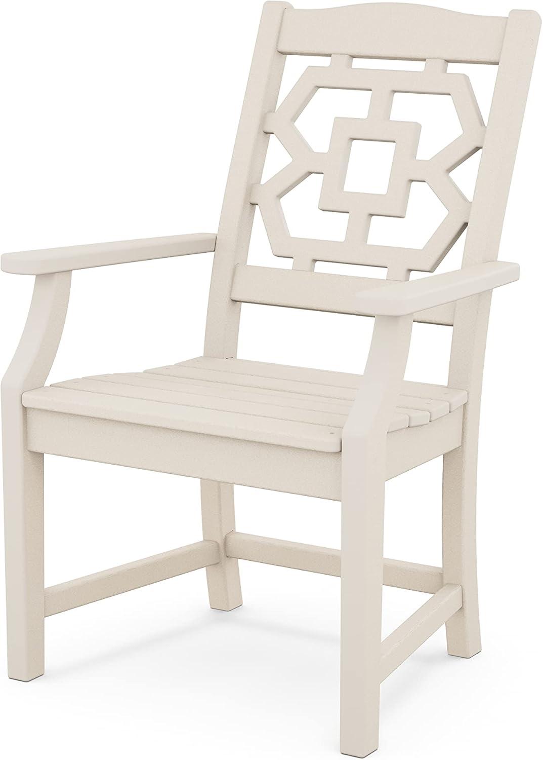 imageMartha Stewart by POLYWOOD Chinoiserie 3Piece Farmhouse Dining Set in MahoganySand