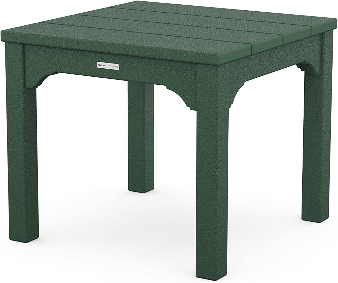 imageMartha Stewart by POLYWOOD Chinoiserie 3Piece Outdoor Rocking Chair Set with Patio Side Table Black HDPE AllWeather Furniture Classic Porch Rockers for Deck Garden amp Backyard Made in The USAGreen