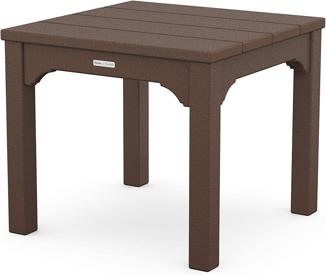 imageMartha Stewart by POLYWOOD Chinoiserie 3Piece Outdoor Rocking Chair Set with Patio Side Table Black HDPE AllWeather Furniture Classic Porch Rockers for Deck Garden amp Backyard Made in The USAMahogany