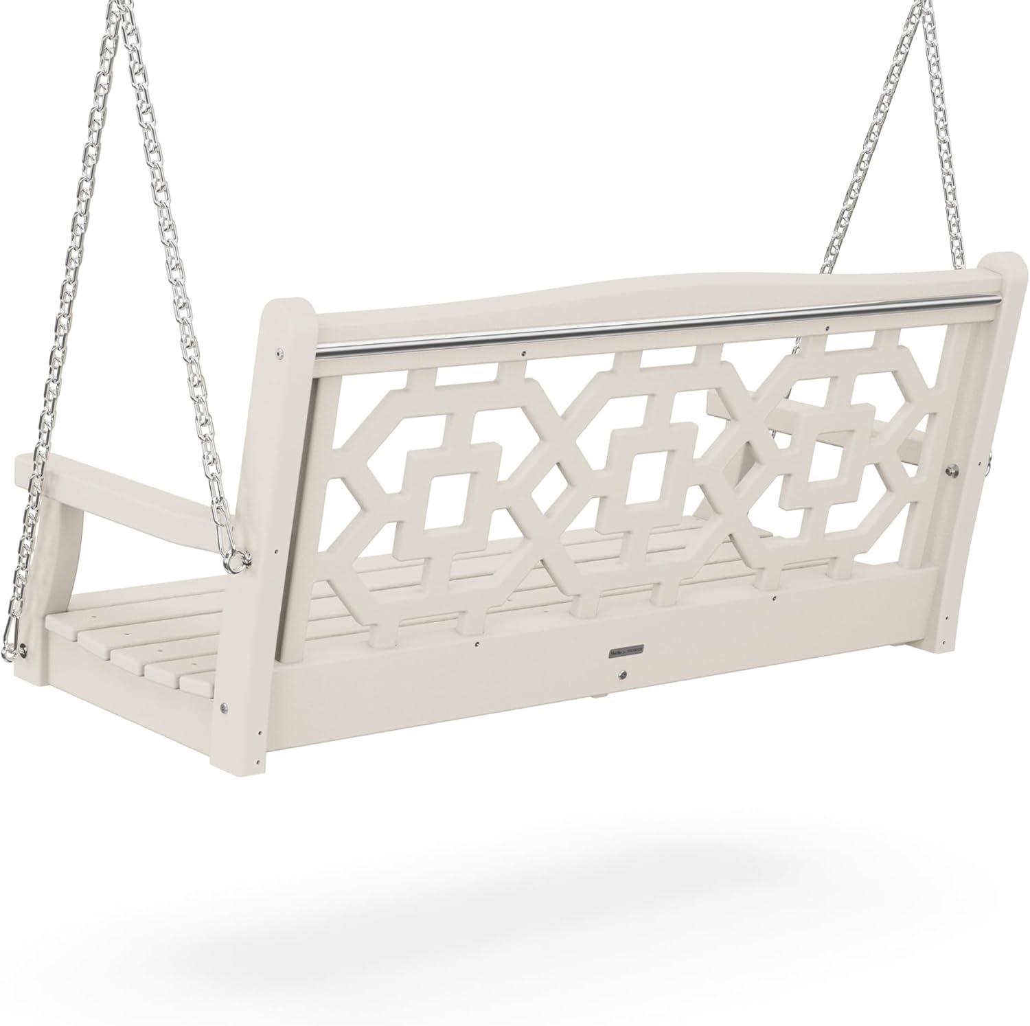 imageMartha Stewart by POLYWOOD Chinoiserie 48 Swing in SandSand
