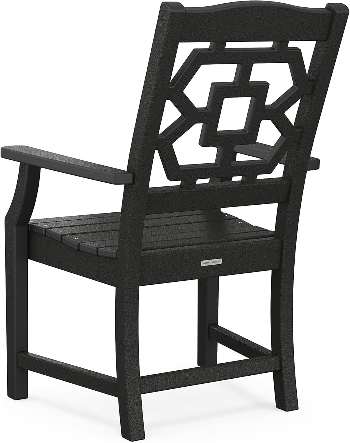 imageMartha Stewart by POLYWOOD Chinoiserie 5Piece Farmhouse Dining Set in WhiteBlack
