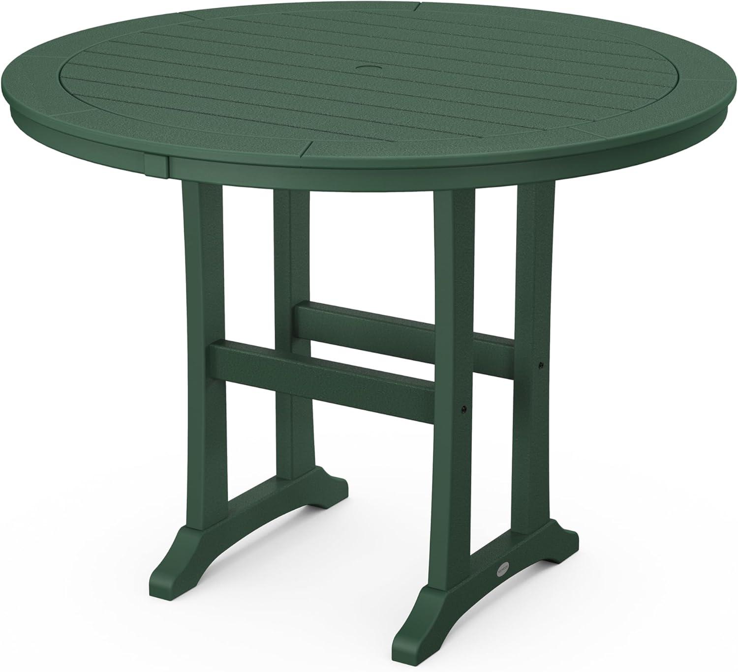 imageMartha Stewart by POLYWOOD Chinoiserie 5Piece Round Counter Set in GreenGreen