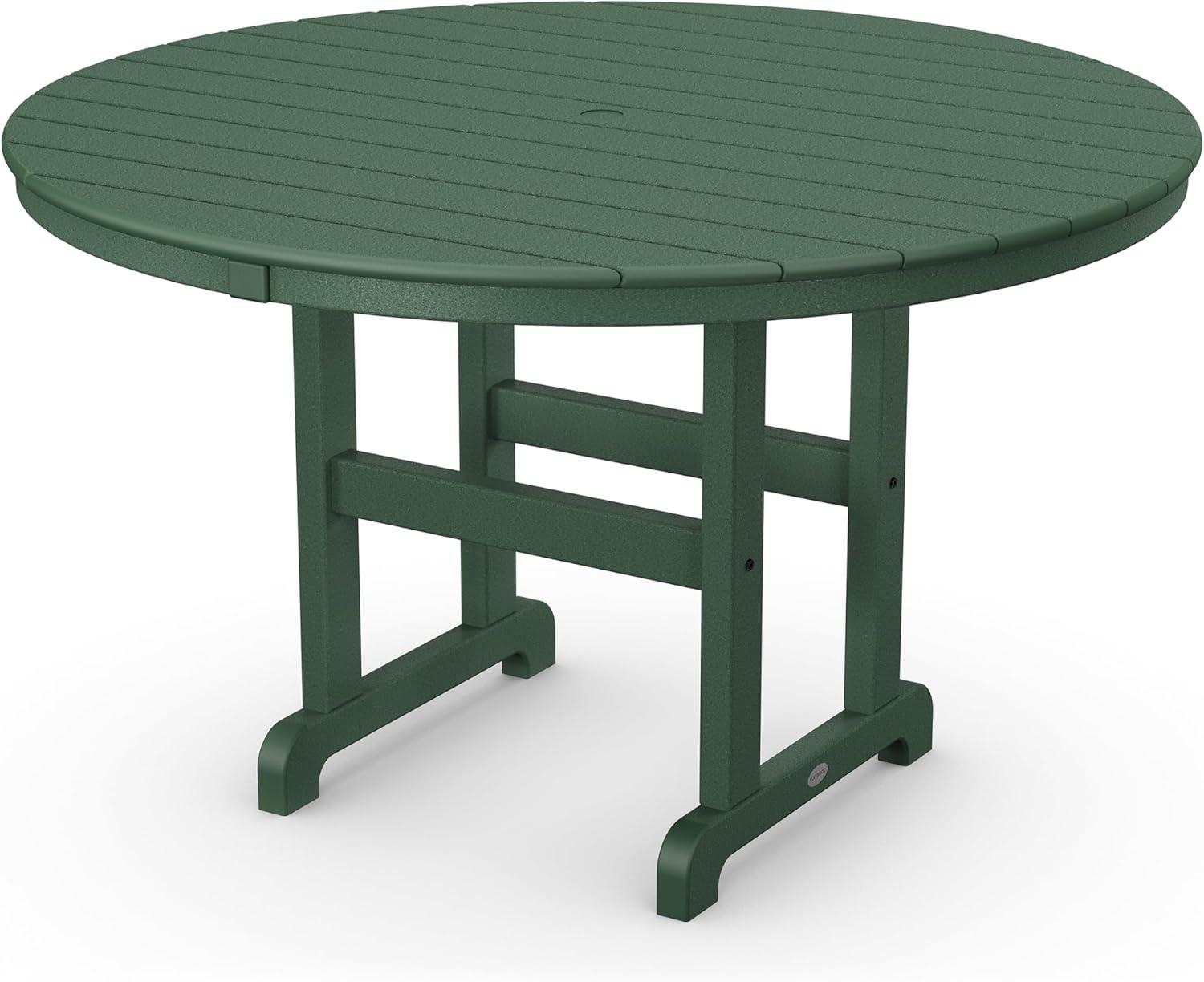 imageMartha Stewart by POLYWOOD Chinoiserie 5Piece Round Farmhouse Dining Set in Slate GreyGreen
