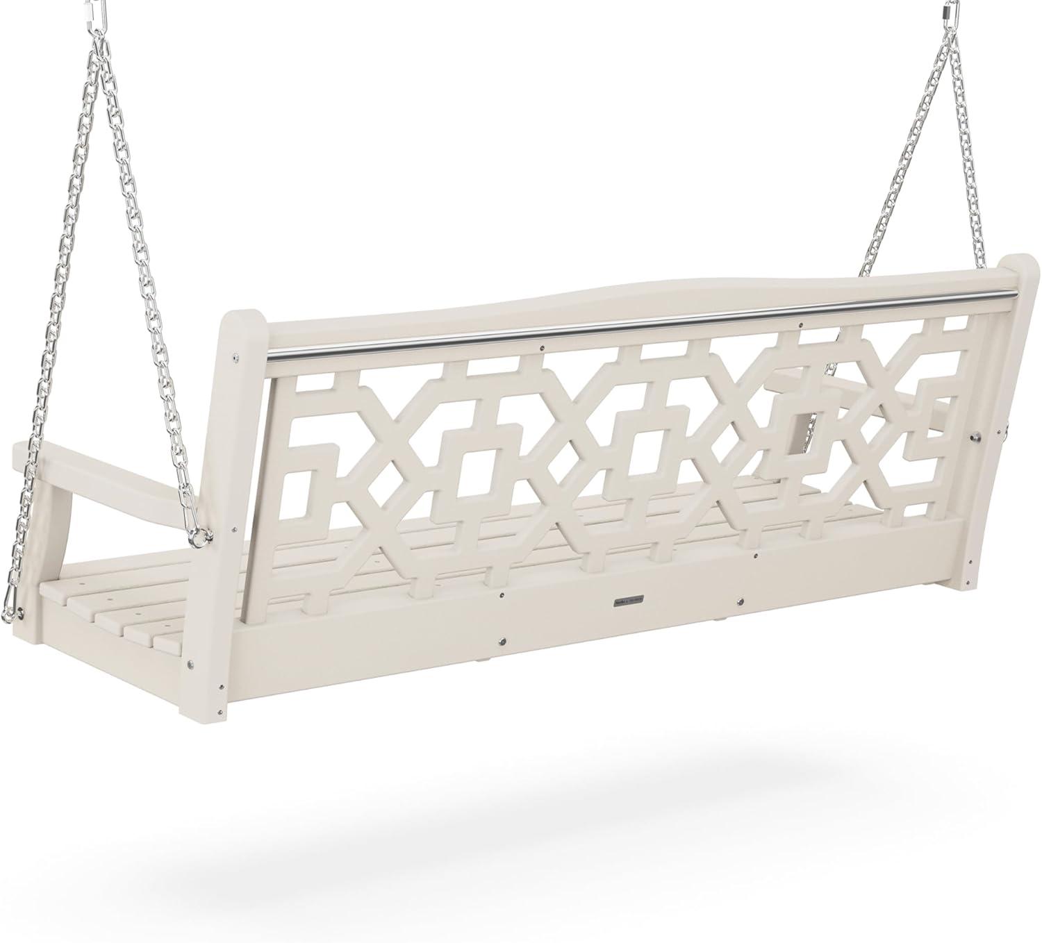 imageMartha Stewart by POLYWOOD Chinoiserie 60 Swing in Slate GreySand