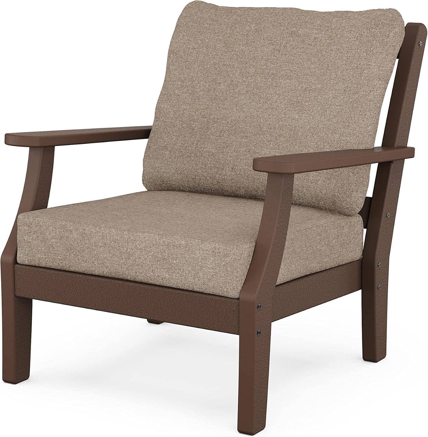 imageMartha Stewart by POLYWOOD Chinoiserie 6Piece Lounge Sofa Set in MahoganySpiced BurlapMahogany Spiced Burlap