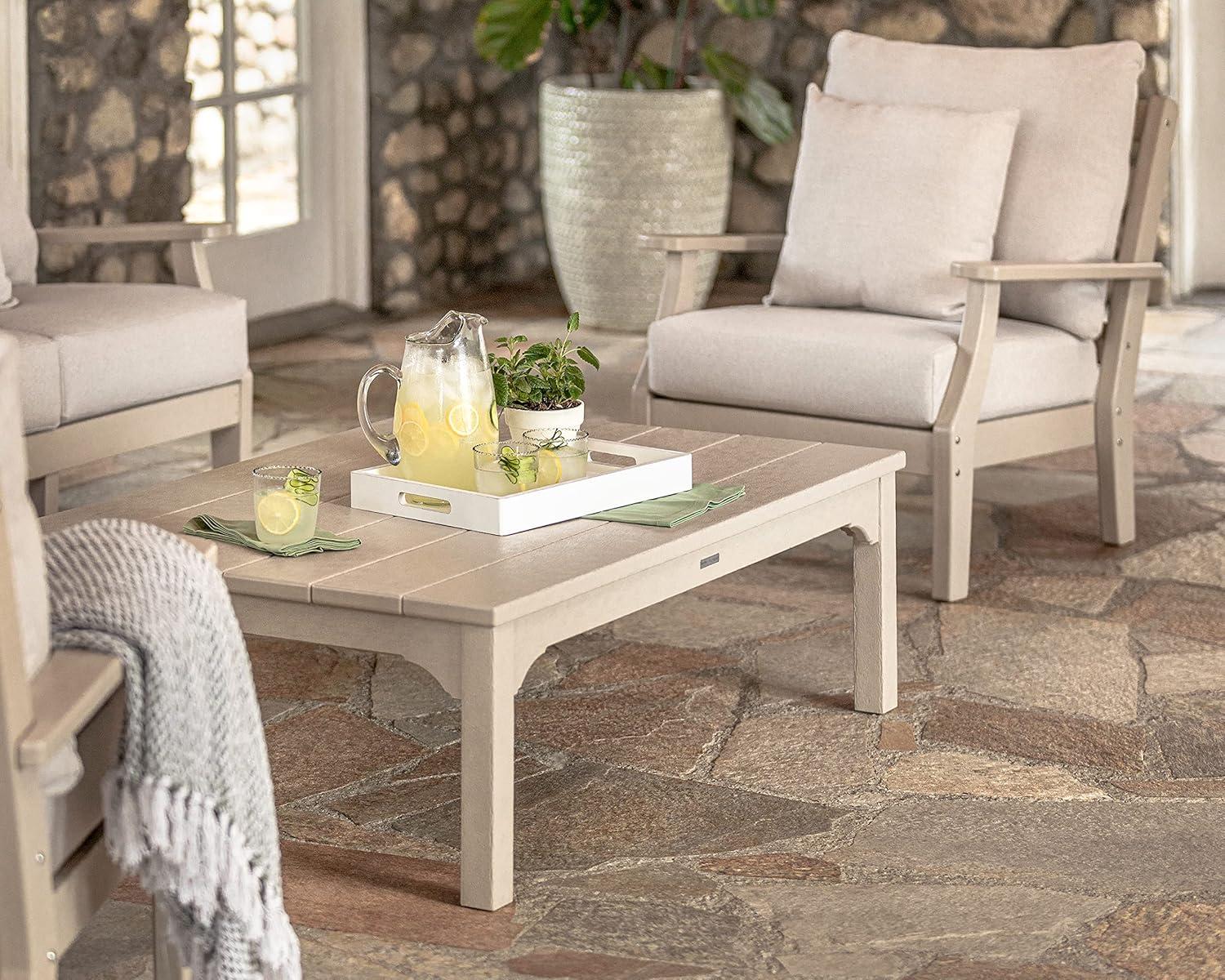 imageMartha Stewart by POLYWOOD Chinoiserie Coffee Table in WhiteGreen