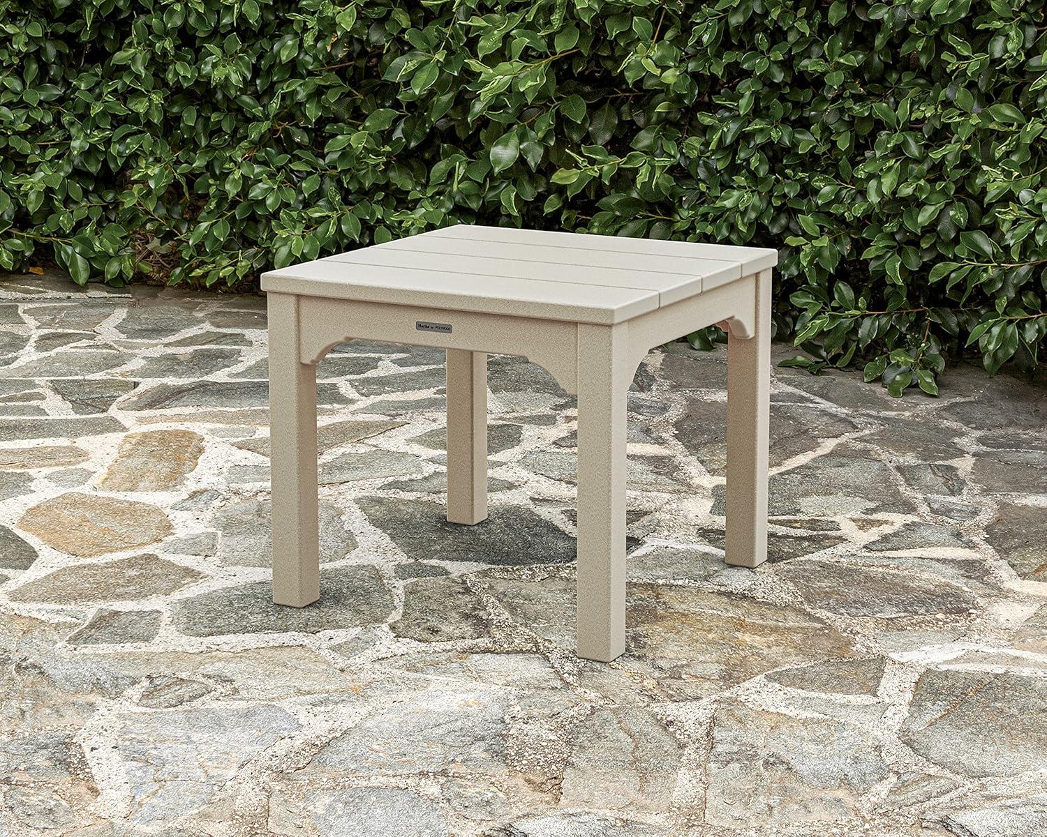 imageMartha Stewart by POLYWOOD Chinoiserie End Table in WhiteSand