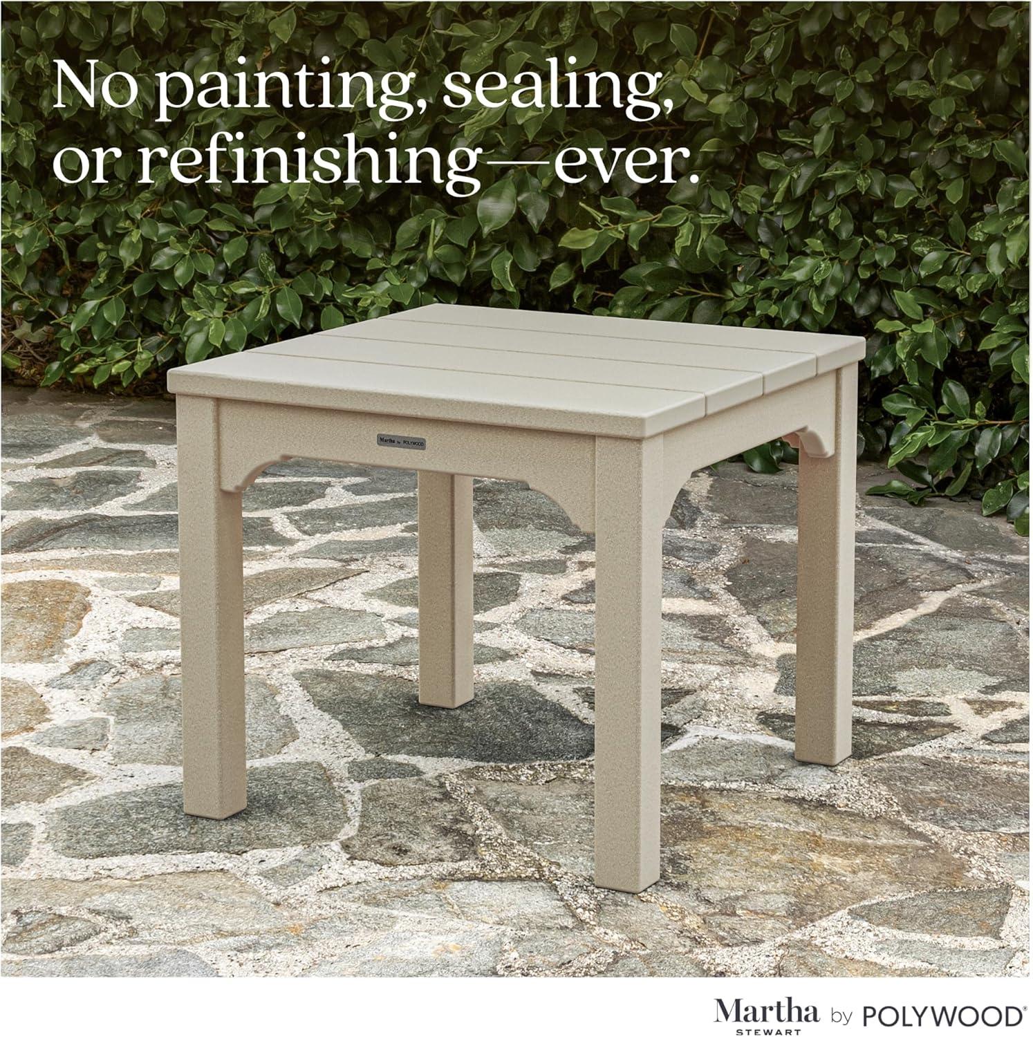 imageMartha Stewart by POLYWOOD Chinoiserie End Table in WhiteWhite