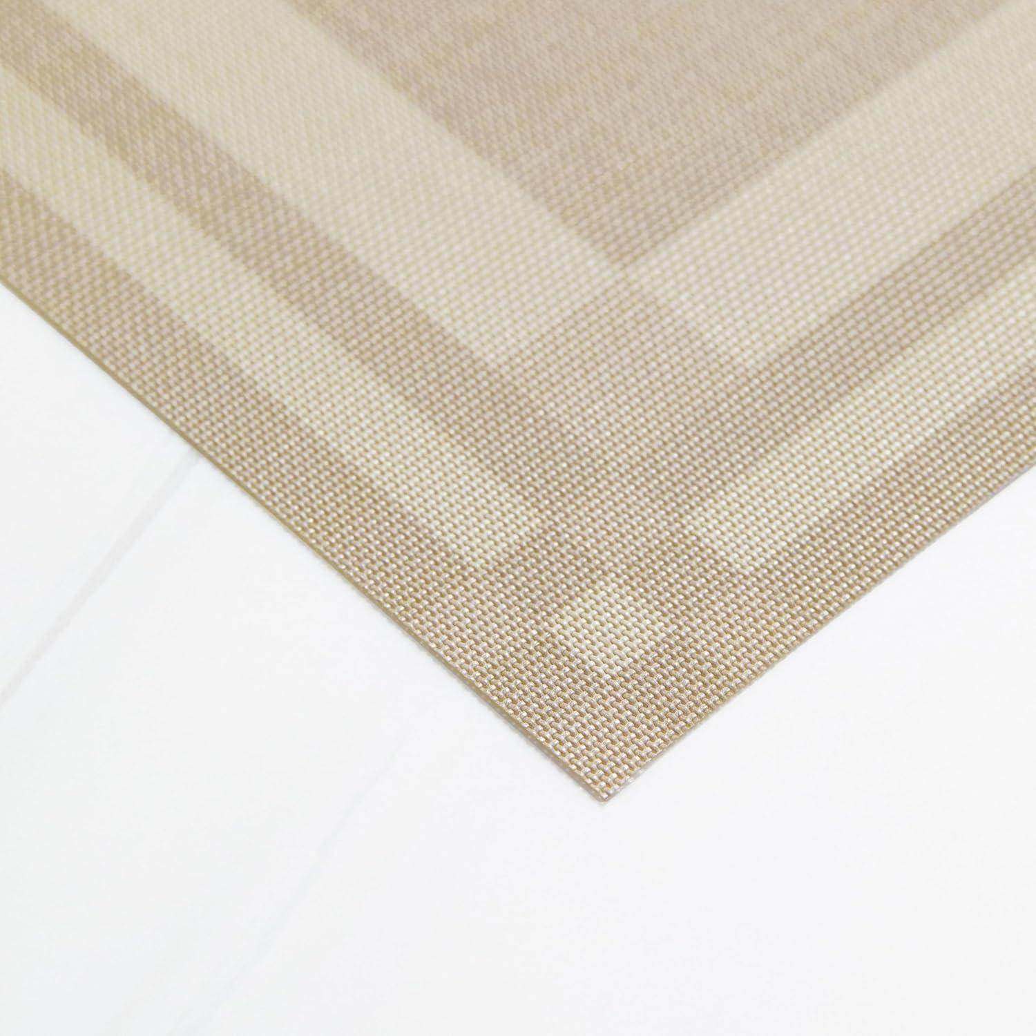 imageMartha by Martha Stewart Chilewich Handkerchief Placemats in Burnt Coral Set of 4 Easy Care Woven Tabletop Textiles IndoorOutdoor 19 x 14 RectangleFlax