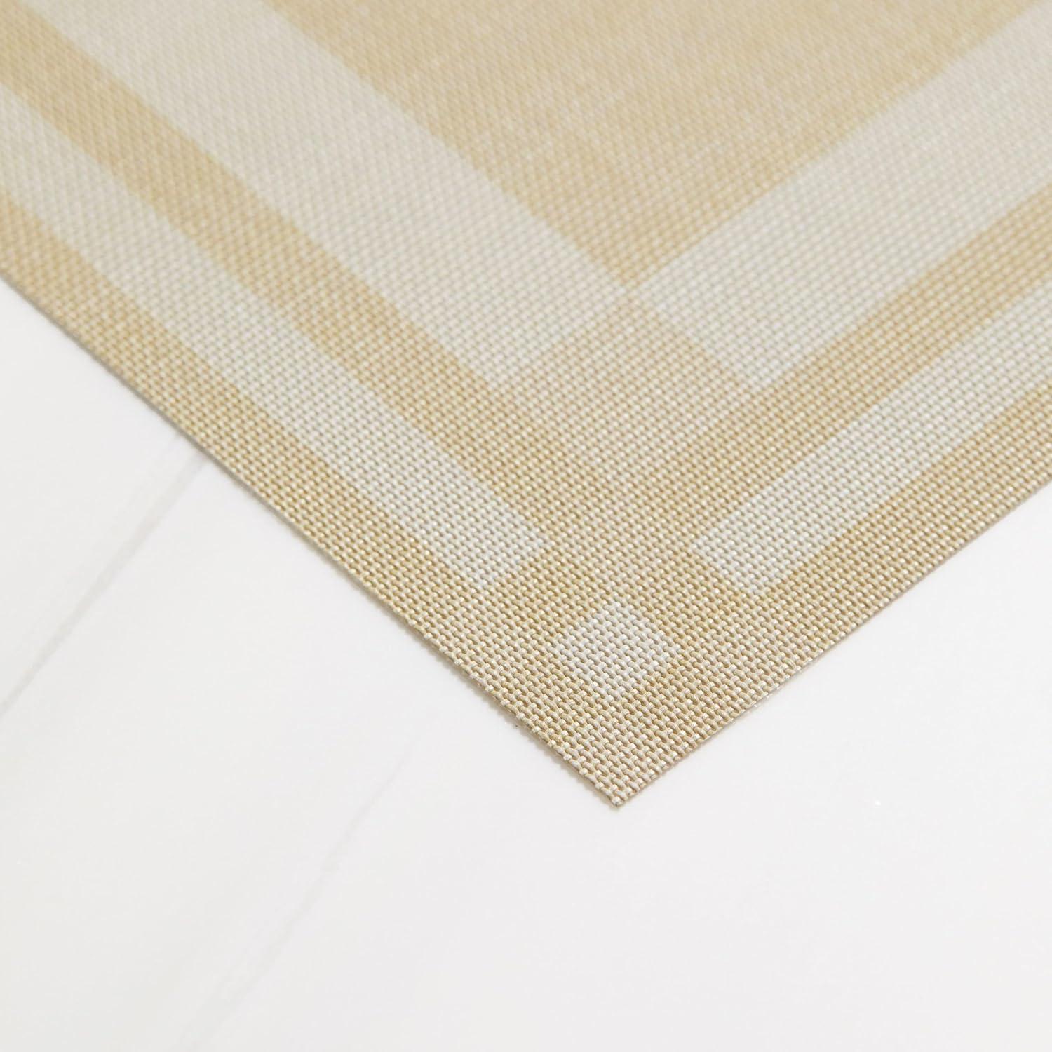 imageMartha by Martha Stewart Chilewich Handkerchief Placemats in Burnt Coral Set of 4 Easy Care Woven Tabletop Textiles IndoorOutdoor 19 x 14 RectangleWheat