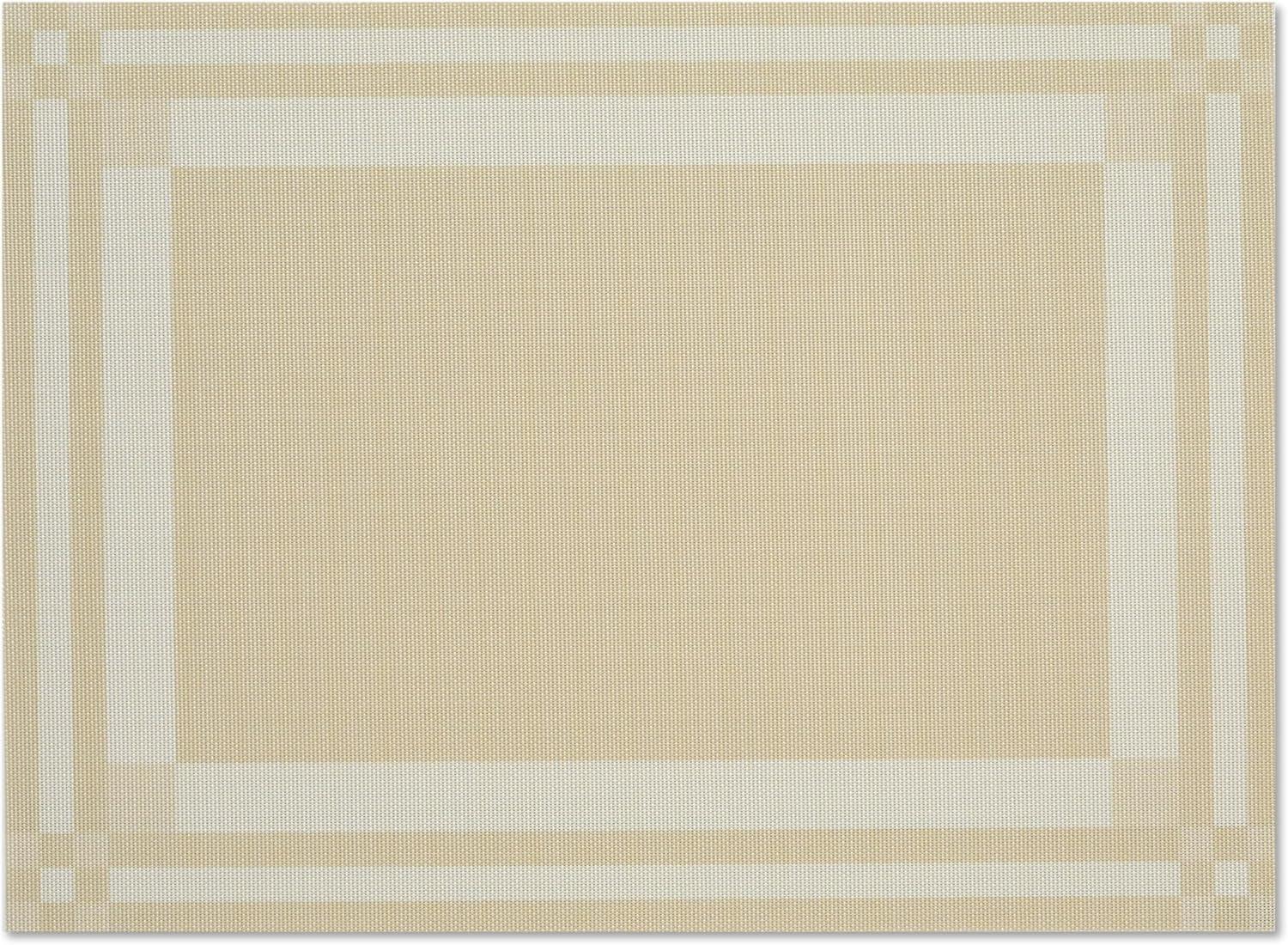 imageMartha by Martha Stewart Chilewich Handkerchief Placemats in Burnt Coral Set of 4 Easy Care Woven Tabletop Textiles IndoorOutdoor 19 x 14 RectangleWheat