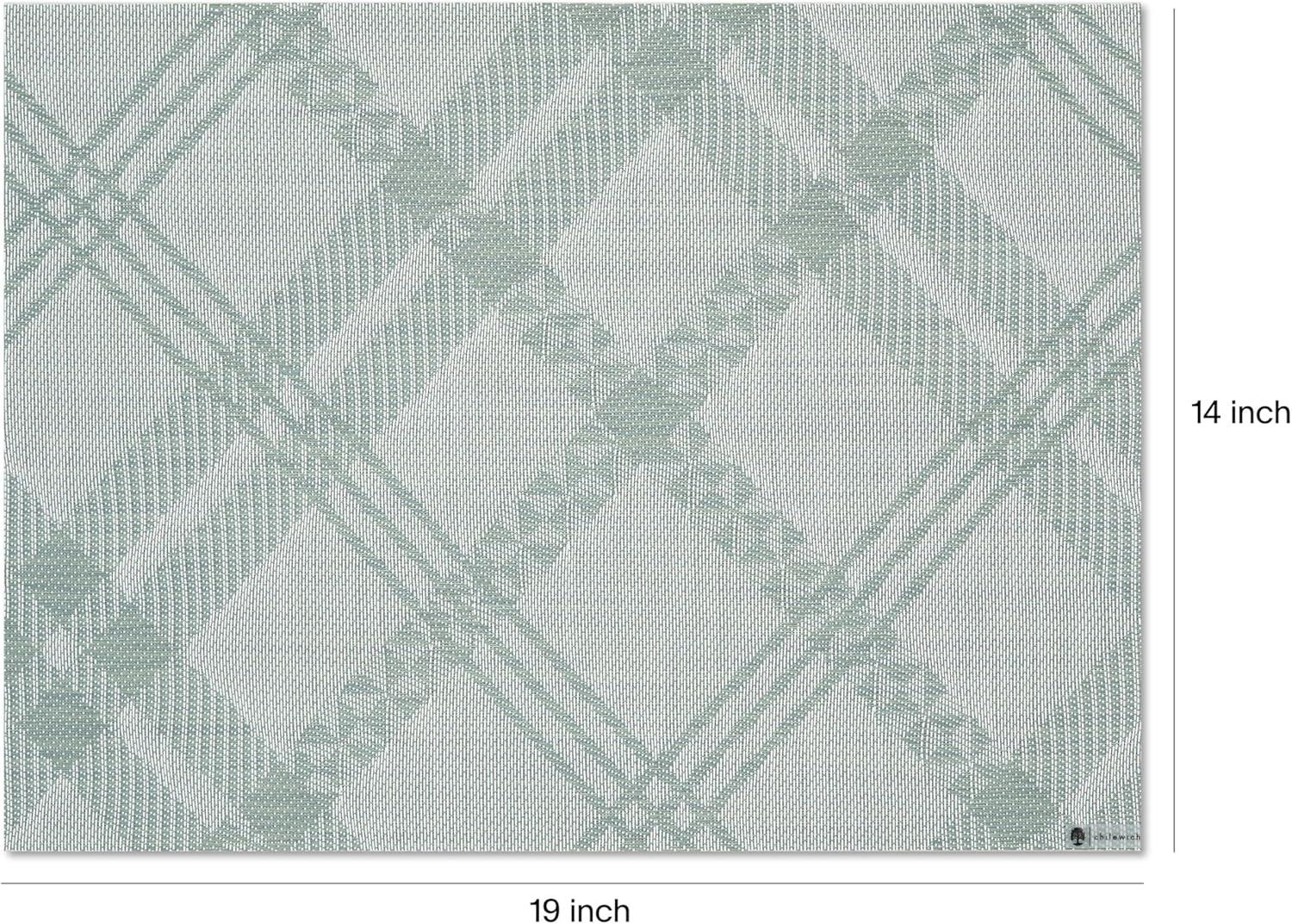 imageMartha by Martha Stewart Chilewich Ribbons Placemats in Burnt Coral Set of 4 Easy Care Woven Tabletop Textiles IndoorOutdoor 19 x 14 RectangleAbalone