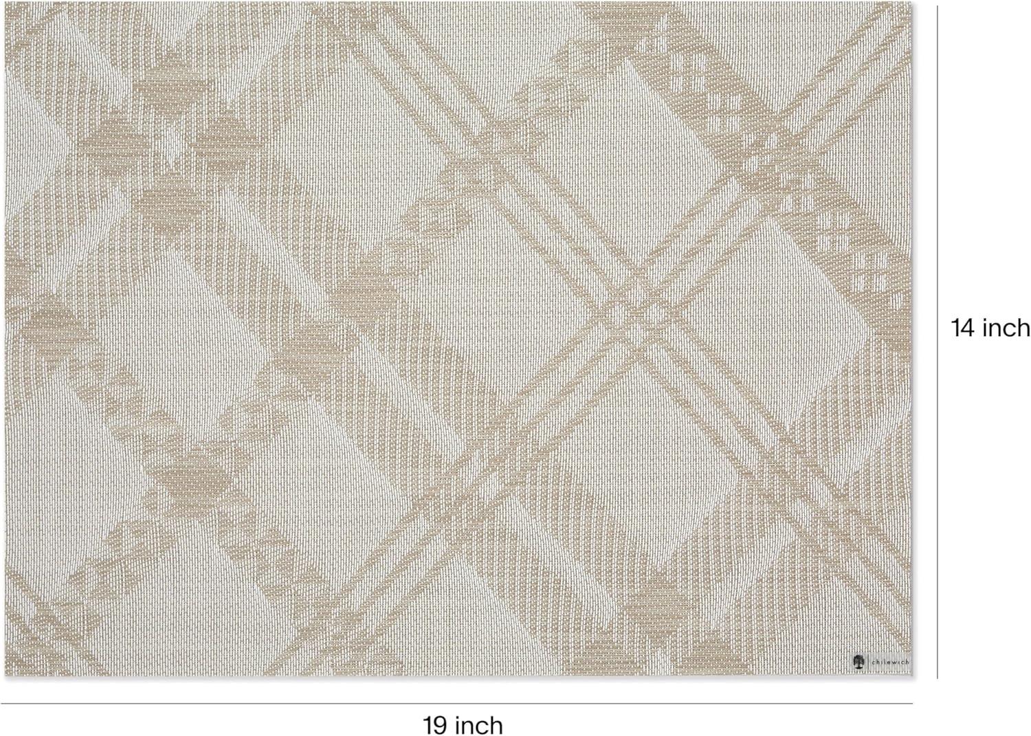 imageMartha by Martha Stewart Chilewich Ribbons Placemats in Burnt Coral Set of 4 Easy Care Woven Tabletop Textiles IndoorOutdoor 19 x 14 RectangleFlax