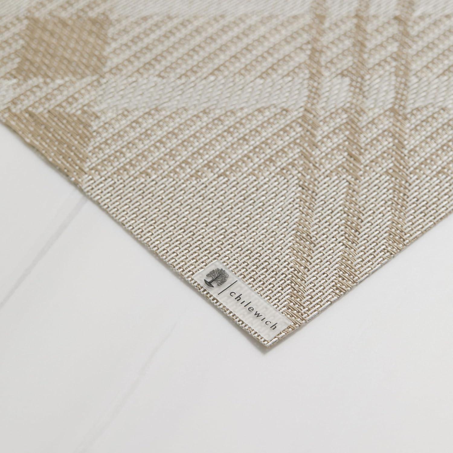 imageMartha by Martha Stewart Chilewich Ribbons Placemats in Burnt Coral Set of 4 Easy Care Woven Tabletop Textiles IndoorOutdoor 19 x 14 RectangleFlax
