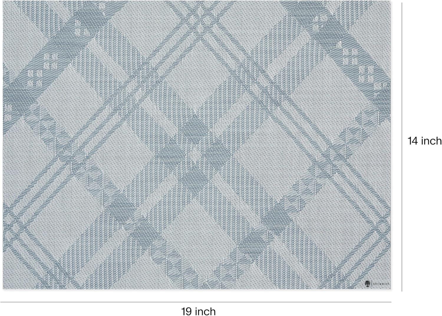 imageMartha by Martha Stewart Chilewich Ribbons Placemats in Burnt Coral Set of 4 Easy Care Woven Tabletop Textiles IndoorOutdoor 19 x 14 RectangleSea