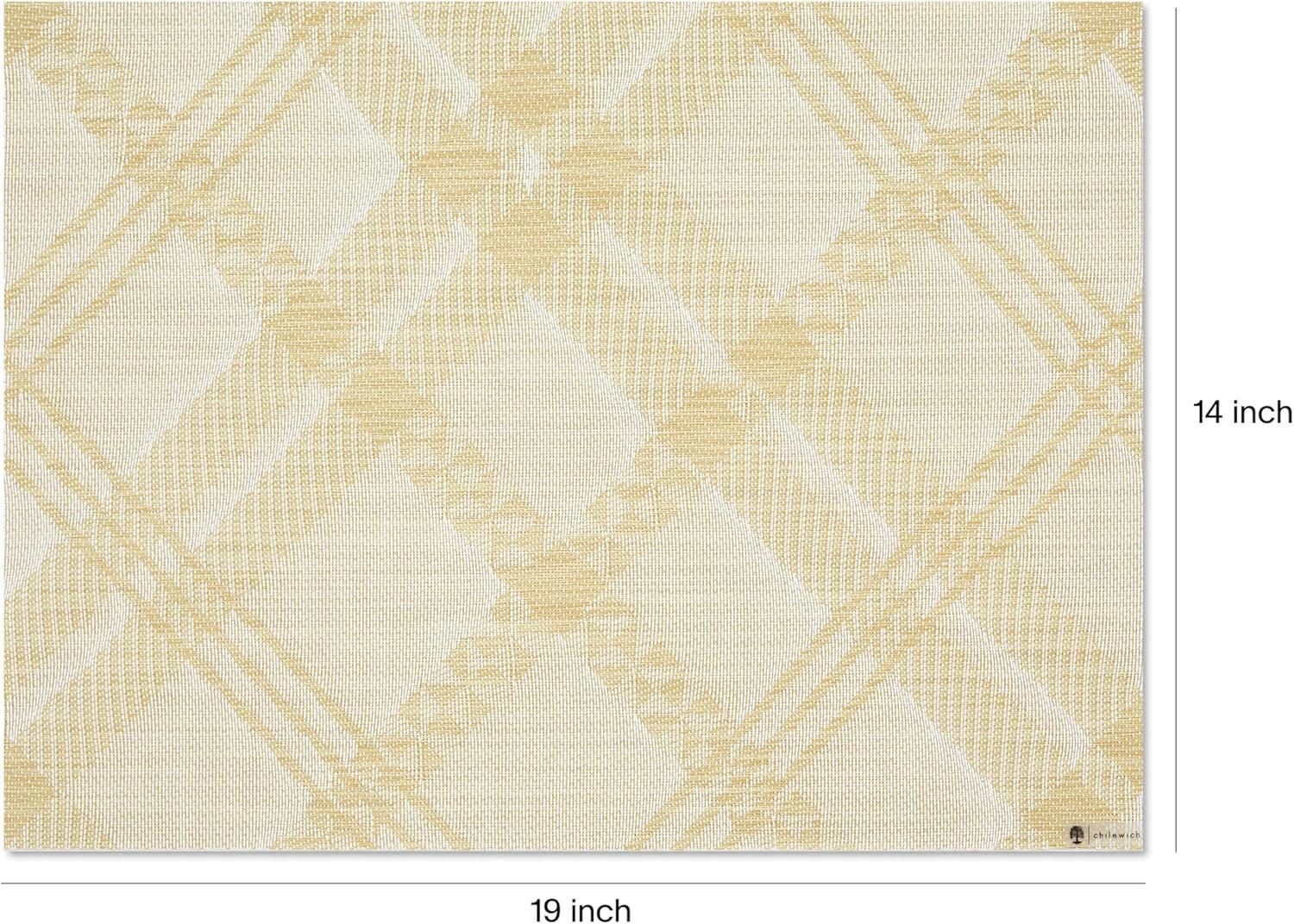 imageMartha by Martha Stewart Chilewich Ribbons Placemats in Burnt Coral Set of 4 Easy Care Woven Tabletop Textiles IndoorOutdoor 19 x 14 RectangleWheat