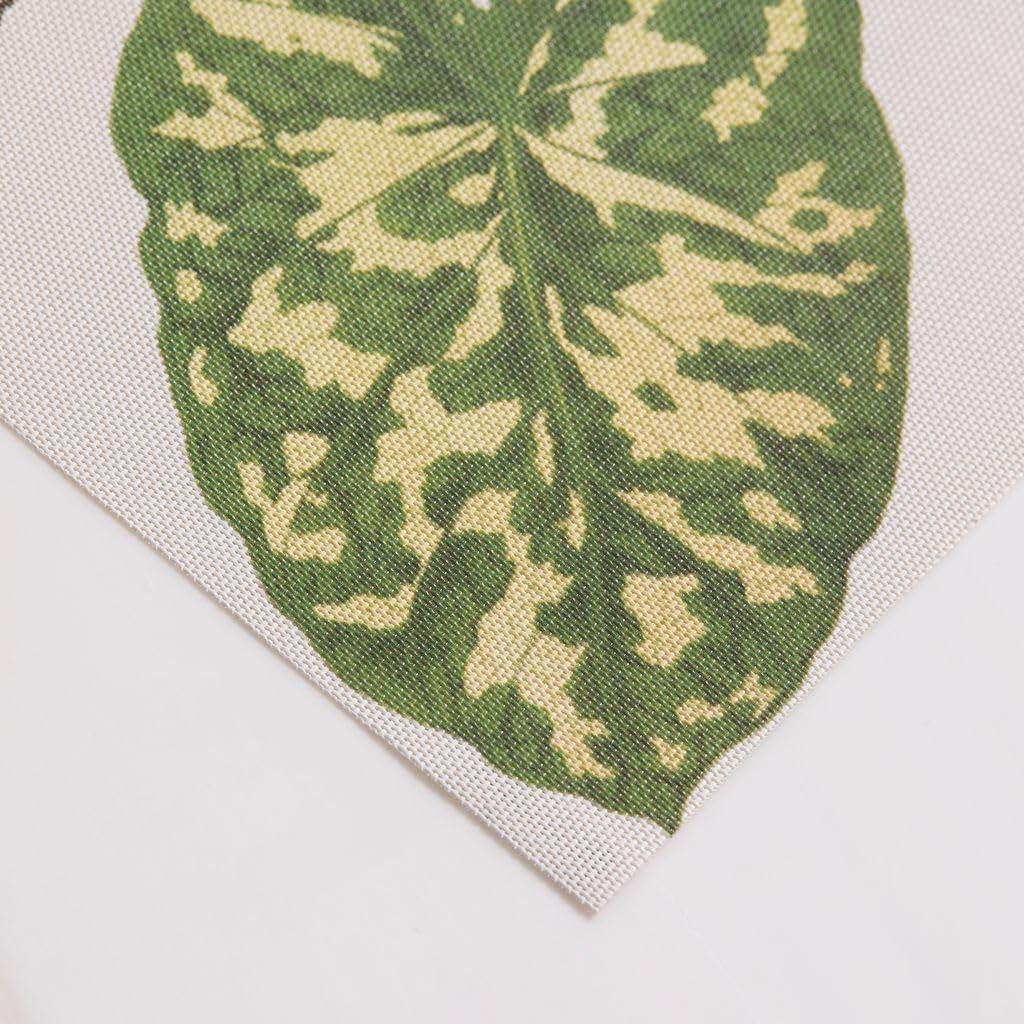 imageMartha by Martha Stewart Chilewich Scattered Leaf Placemat Set of 4 Easy Care Woven Tabletop Textile IndoorOutdoor 185 x 135 Rectangle
