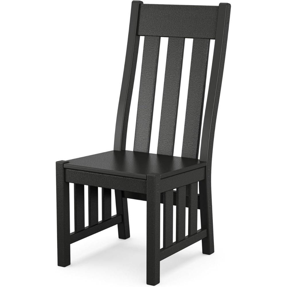 imageMartha Stewart by POLYWOOD Acadia Dining Side Chair in Slate GreyBlack