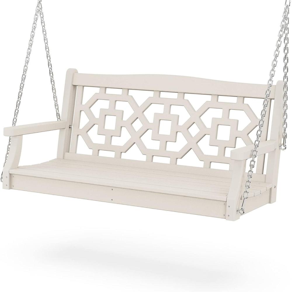 imageMartha Stewart by POLYWOOD Chinoiserie 48 Swing in SandSand