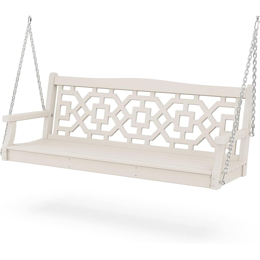 imageMartha Stewart by POLYWOOD Chinoiserie 60 Swing in Slate GreySand