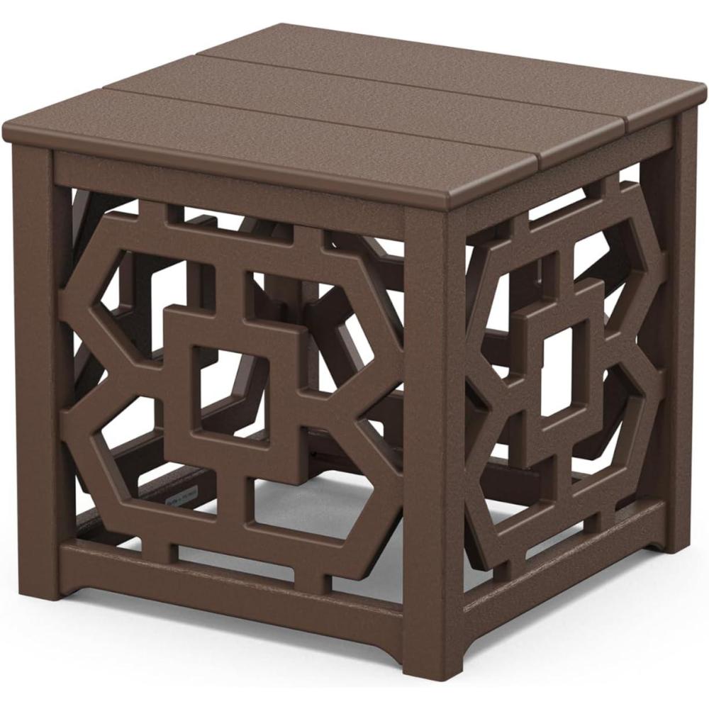 imageMartha Stewart by POLYWOOD Chinoiserie Accent Table in TeakMahogany