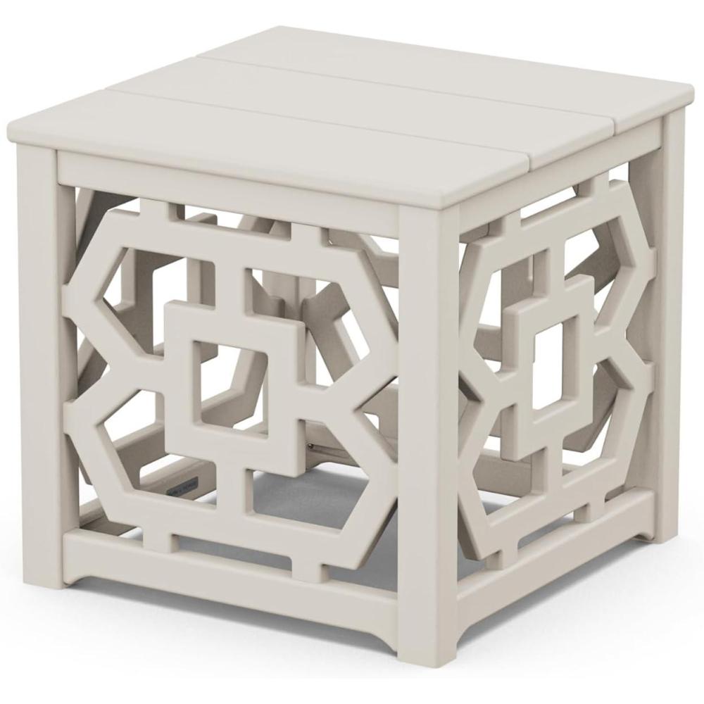 imageMartha Stewart by POLYWOOD Chinoiserie Accent Table in TeakSand