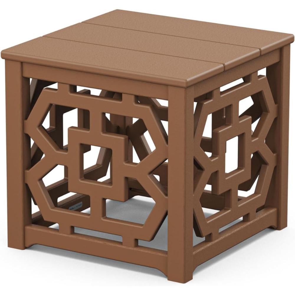 imageMartha Stewart by POLYWOOD Chinoiserie Accent Table in TeakTeak