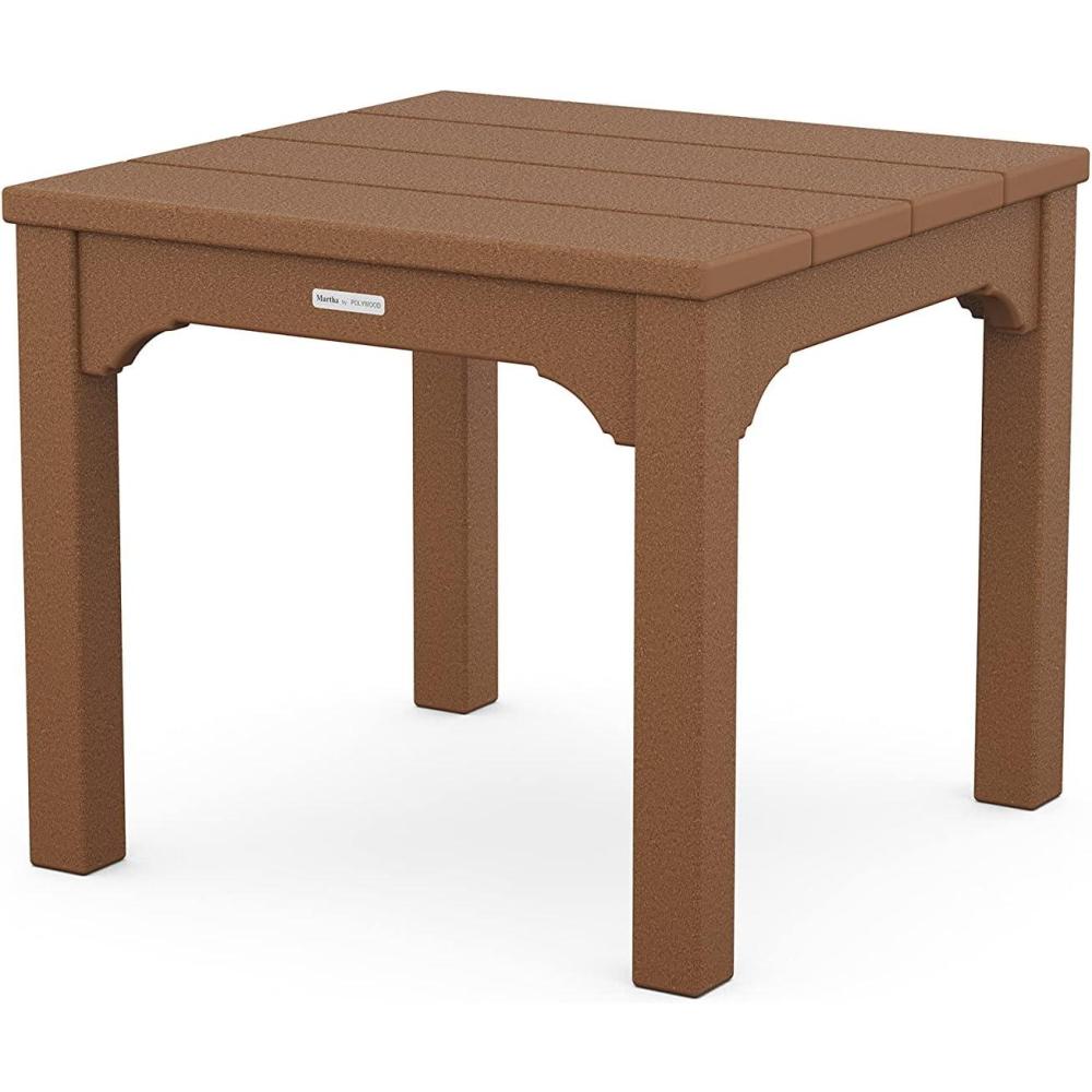 imageMartha Stewart by POLYWOOD Chinoiserie End Table in WhiteTeak