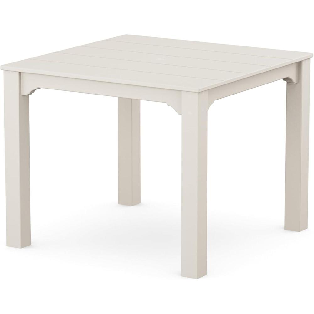 imageMartha Stewart by POLYWOOD Chinoiserie Parsons 38 Square Dining Table in BlackSand