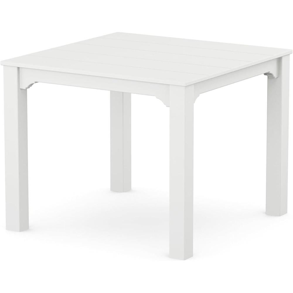 imageMartha Stewart by POLYWOOD Chinoiserie Parsons 38 Square Dining Table in BlackWhite