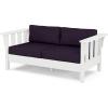 White / Navy Linen