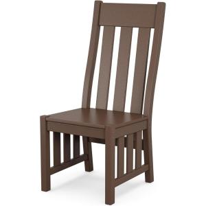 Martha Stewart by POLYWOOD® Acadia Dining Side Chair in Slate Grey(Mahogany)