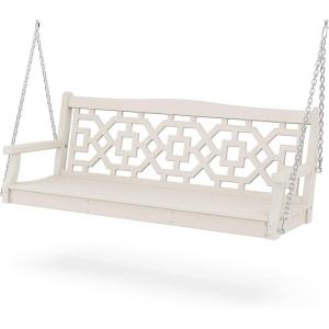 Martha Stewart by POLYWOOD® Chinoiserie 60” Swing in Slate Grey(Sand)