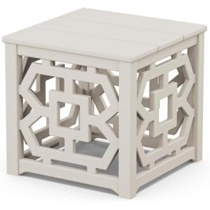 Martha Stewart by POLYWOOD® Chinoiserie Accent Table in Teak(Sand)