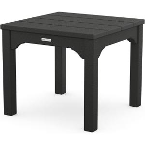 Martha Stewart by POLYWOOD® Chinoiserie End Table in White(Black)