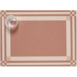 Martha by Martha Stewart | Chilewich Handkerchief Placemats in Burnt Coral – Set of 4 – Easy Care Woven Tabletop Textiles – Indoor/Outdoor – 19″ x 14″ Rectangle(Burnt Coral)