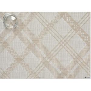 Martha by Martha Stewart | Chilewich Ribbons Placemats in Burnt Coral – Set of 4 – Easy Care Woven Tabletop Textiles – Indoor/Outdoor – 19″ x 14″ Rectangle(Flax)