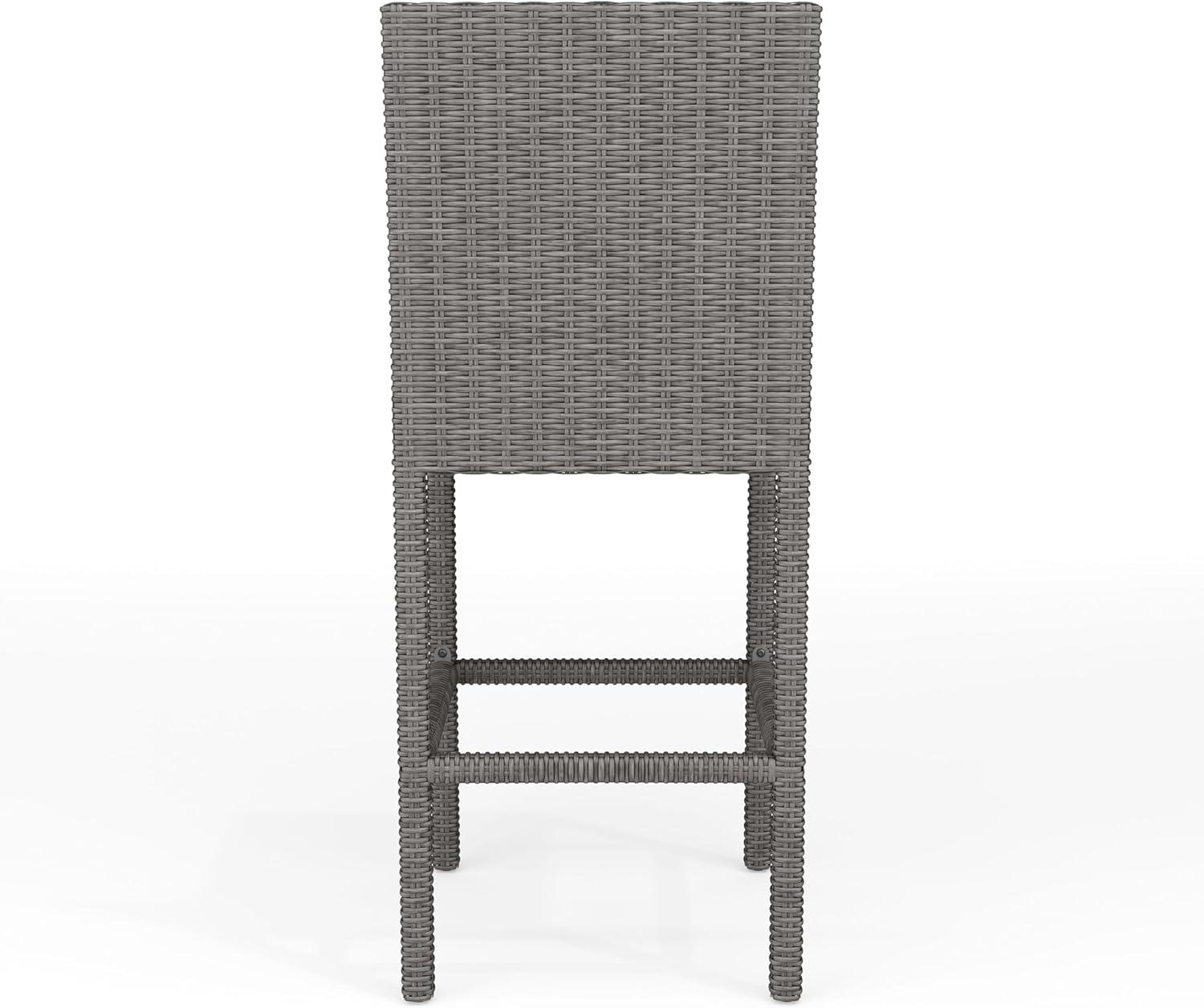 imageMartha Stewart Bedford IndoorOutdoor Patio Bar Stools with Rattan Wicker Finish in Brown Set of 2Grey