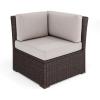 Tan Cushions/Brown Frame