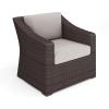 Tan Cushions/Brown Frame